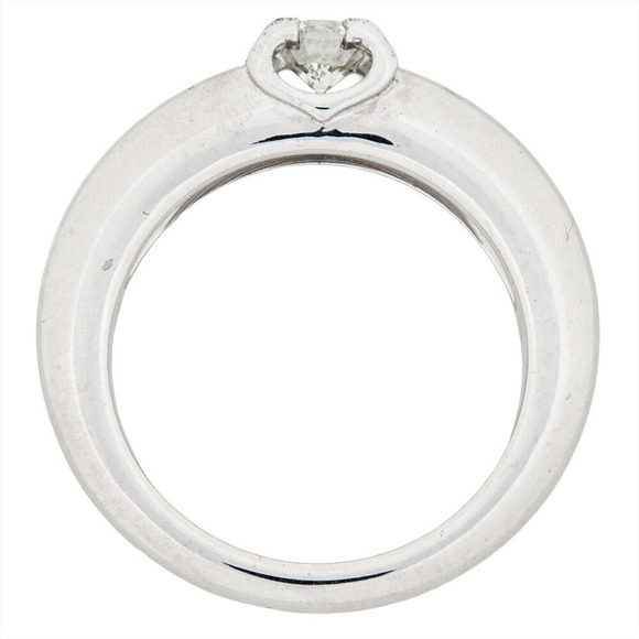 CARTIER Authentic 18k Silver Diamond Ring #52 - Picture 4 of 9